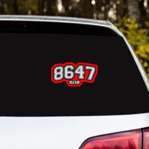 86 47 Anti Trump - Not My President 2025 Sticker, Car Magnet