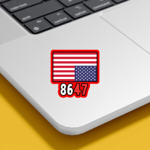 8647 America Flag 2025 Sticker, Car Magnet