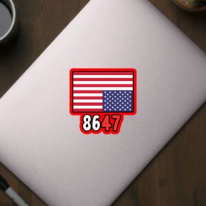 8647 America Flag 2025 Sticker, Car Magnet