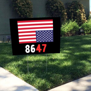 8647 America Flag 2025 Yard Sign
