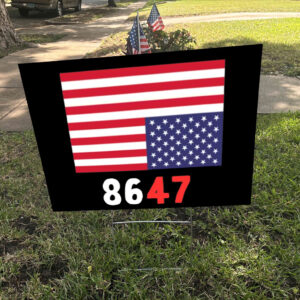 8647 America Flag 2025 Yard Sign
