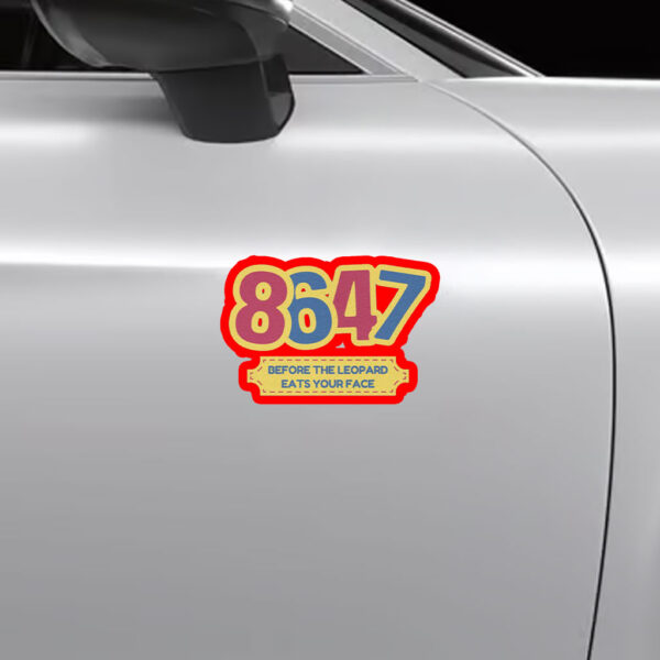 8647 Circus It’s a cult Anti Maga Sticker, Car Magnet