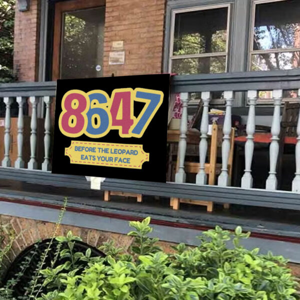8647 Circus It’s a cult Anti Maga Yard Sign