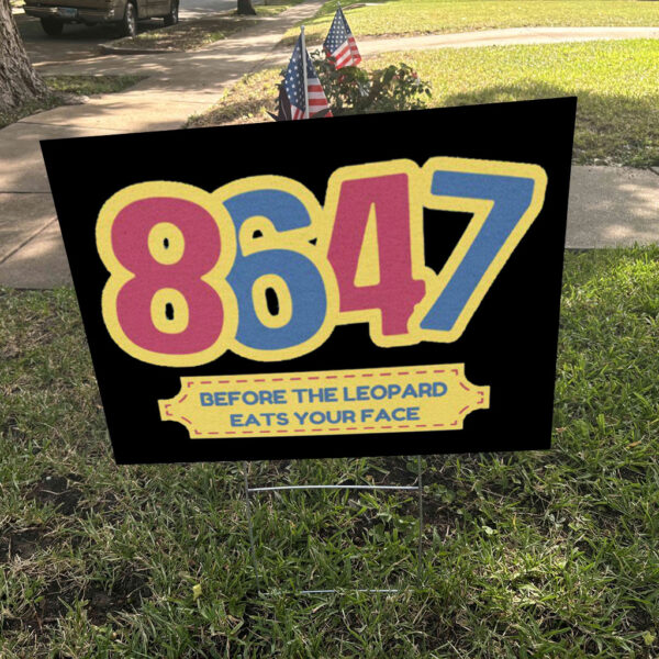 8647 Circus It’s a cult Anti Maga Yard Sign