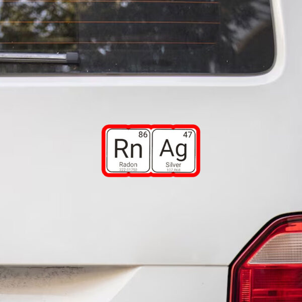 8647 Periodic Table Element, Anti Trump Sticker, Car Magnet
