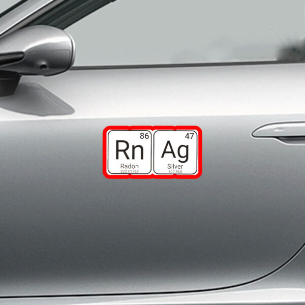 8647 Periodic Table Element, Anti Trump Sticker, Car Magnet