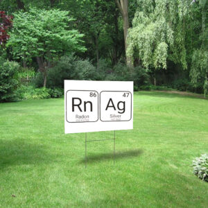 8647 Periodic Table Element, Anti Trump Yard Sign