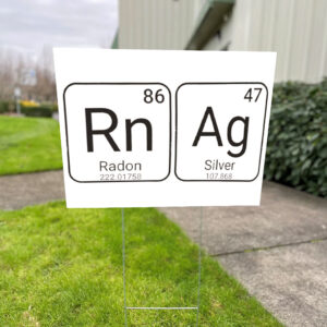 8647 Periodic Table Element, Anti Trump Yard Sign