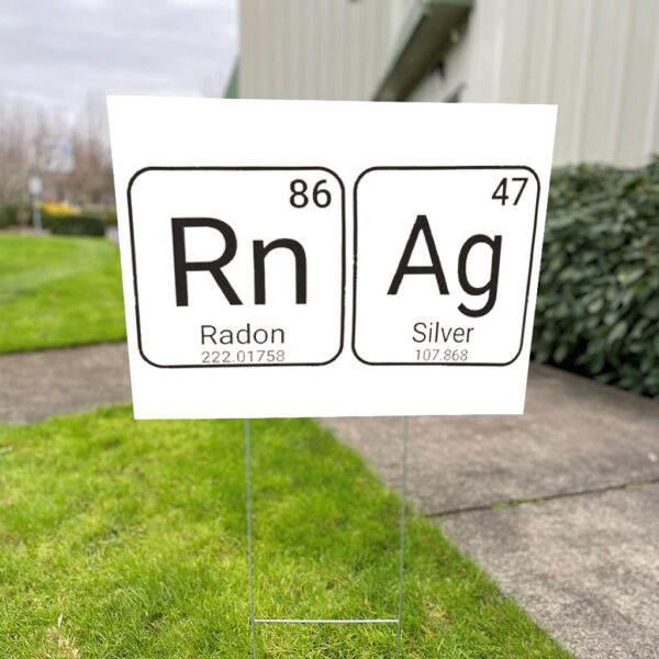 8647 Periodic Table Element, Anti Trump Yard Sign