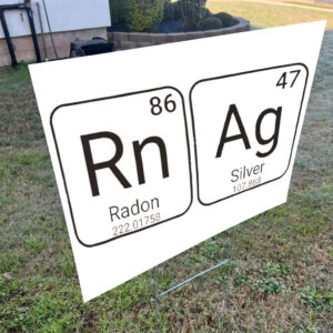8647 Periodic Table Element, Anti Trump Yard Sign
