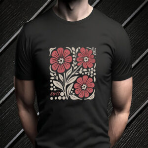 8647 Subtle Anti Trump 86 47 Floral Boho Style T-Shirt