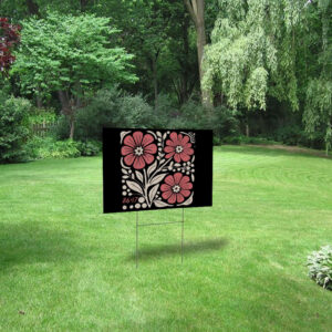 8647 Subtle Anti Trump 86 47 Floral Boho Style Yard Sign