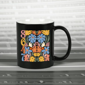 8647 Subtle Anti Trump Anti MAGA 86 47 Floral Boho Mug