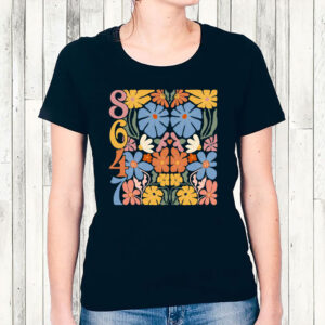 8647 Subtle Anti Trump Anti MAGA 86 47 Floral Boho T-Shirt