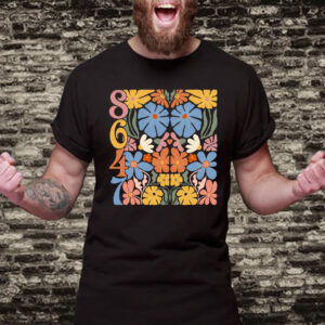 8647 Subtle Anti Trump Anti MAGA 86 47 Floral Boho T-Shirt