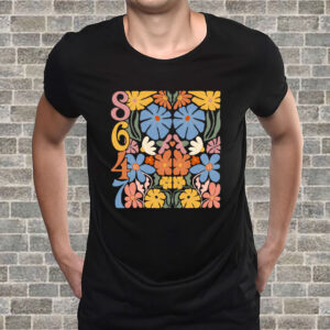 8647 Subtle Anti Trump Anti MAGA 86 47 Floral Boho T-Shirt