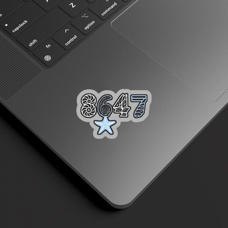 8647 starfish seashells anti Trump Sticker, Car Magnet