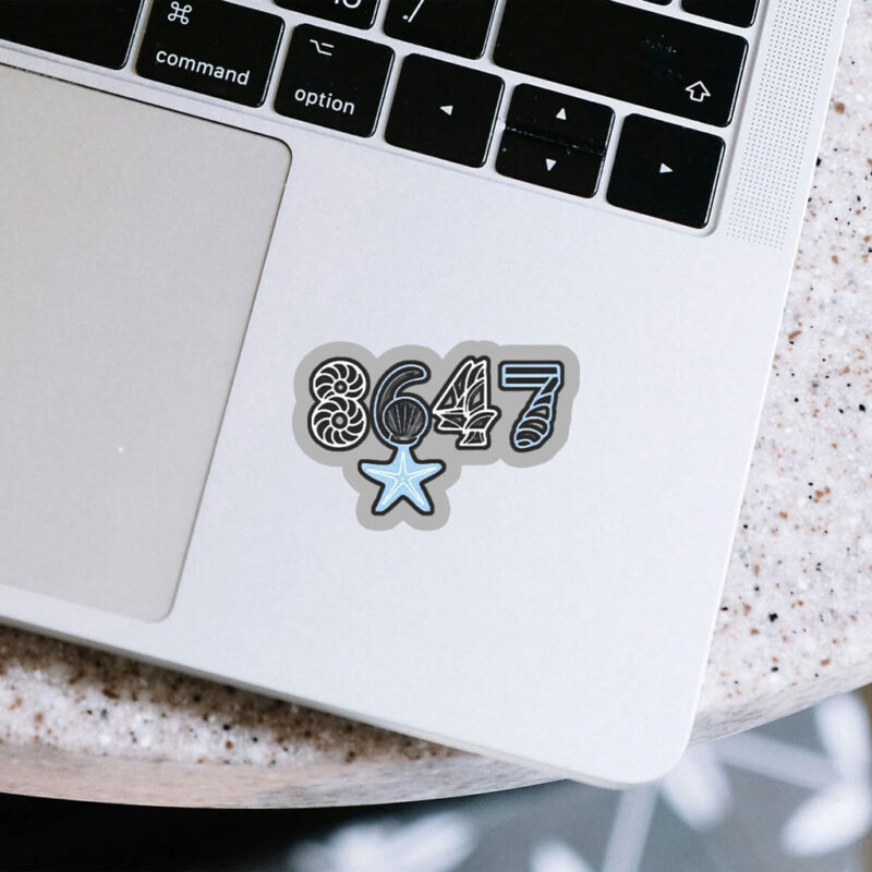 8647 starfish seashells anti Trump Sticker, Car Magnet