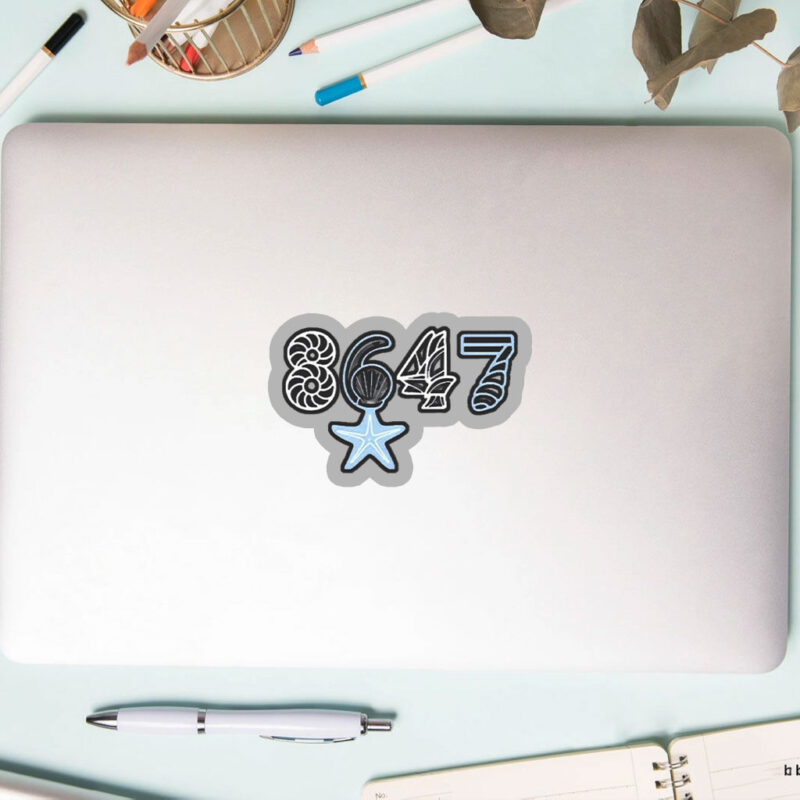 8647 starfish seashells anti Trump Sticker, Car Magnet