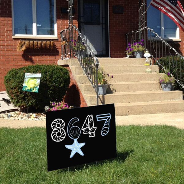 8647 starfish seashells anti Trump Yard Sign