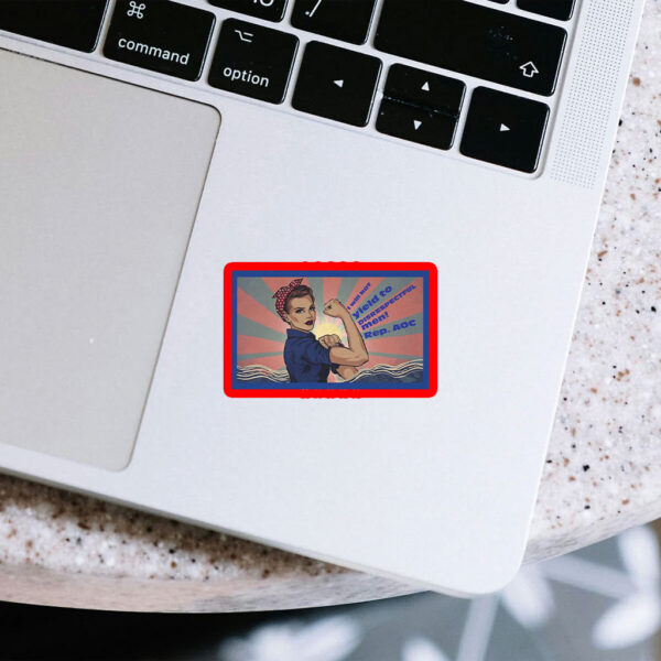 AOC disrespectful men quote 2025 Sticker, Car Magnet