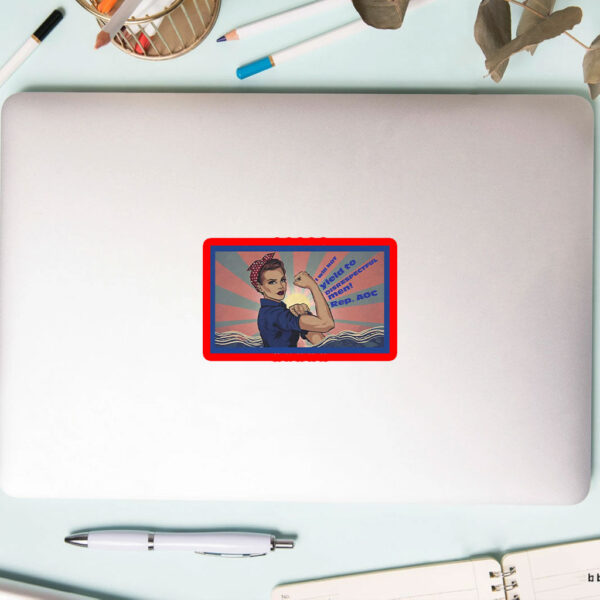 AOC disrespectful men quote 2025 Sticker, Car Magnet