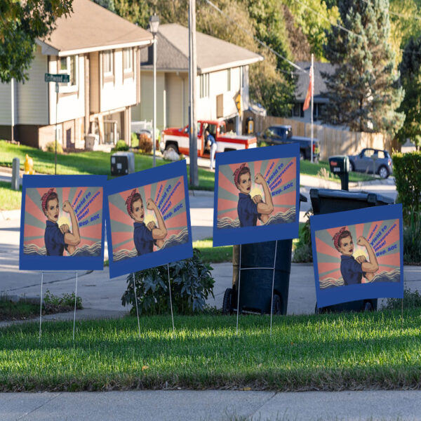 AOC disrespectful men quote 2025 Yard Sign