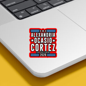 Alexandria Ocasio Cortez 2028 – Aoc for President Sticker, Car Magnet