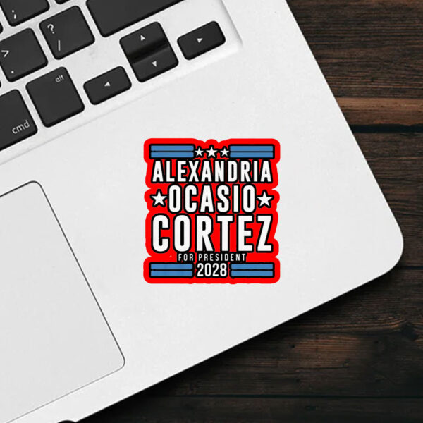 Alexandria Ocasio Cortez 2028 – Aoc for President Sticker, Car Magnet