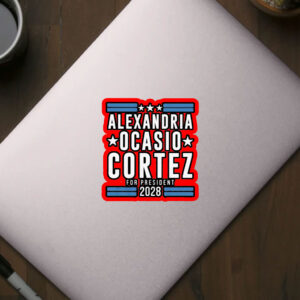 Alexandria Ocasio Cortez 2028 – Aoc for President Sticker, Car Magnet