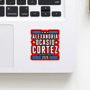 Alexandria Ocasio Cortez 2028 – Aoc for President Sticker, Car Magnet