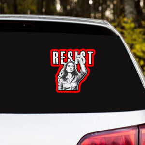 Alexandria Ocasio Cortez Resist Sticker, Car Magnet