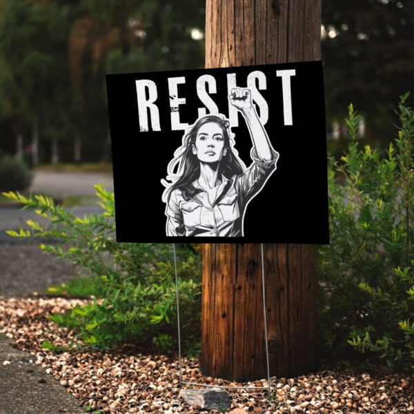 Alexandria Ocasio Cortez Resist Yard Sign