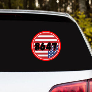 Anti-Trump 8647 flag Sticker, Car Magnet