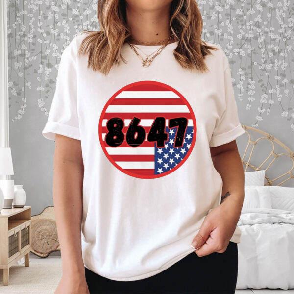 Anti-Trump 8647 flag T-Shirt