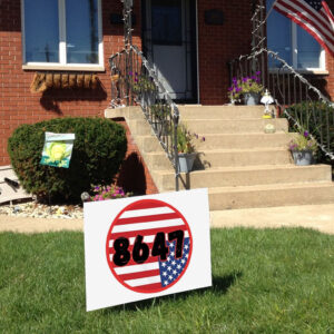 Anti-Trump 8647 flag Yard Sign