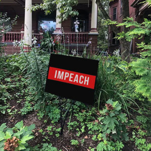 Anti Trump Impeach 45th President Yard Sign