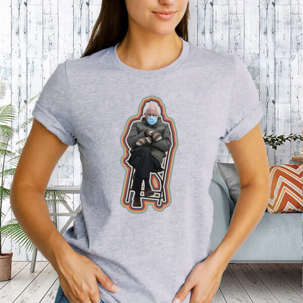 Anti Trump MAGA Fascism, Bernie Sanders Mittens Meme T-Shirt