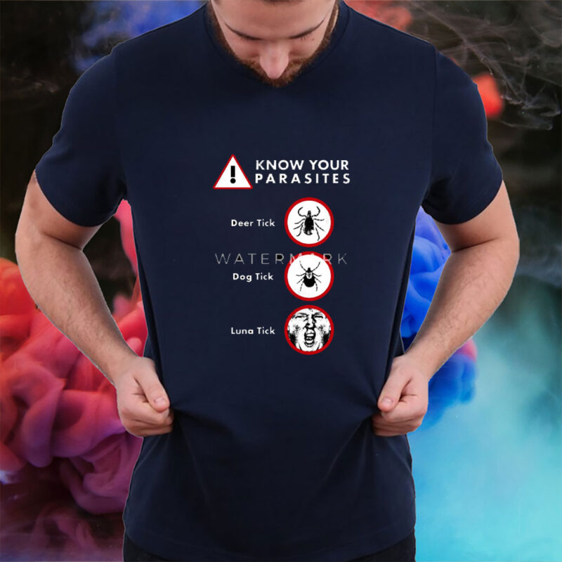 Anti-Trump Shirt Different Kinds of Tick on T-Shirt