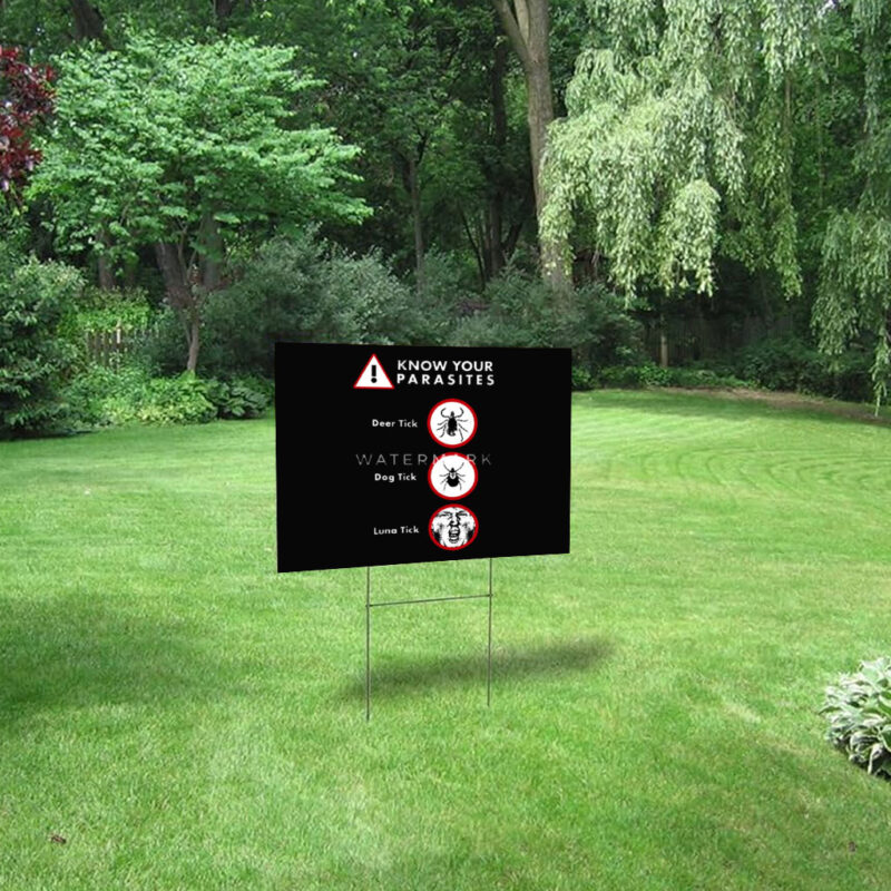 Anti-Trump Shirt Different Kinds of Tick on Yard Sign