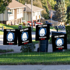 Bernie Fight the Oligarchy - Bernie Sanders Activism Resist 2025 Yard Sign