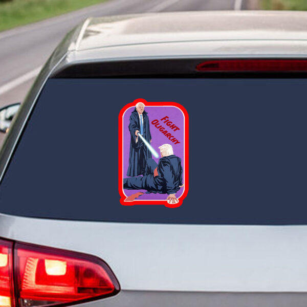 Bernie Sanders, Fight Oligarchy 2025 Sticker , Car Magnets