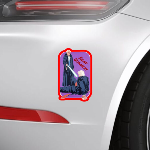 Bernie Sanders, Fight Oligarchy 2025 Sticker , Car Magnets