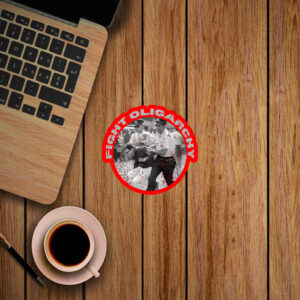 Bernie Sanders, Fight Oligarchy Tour, 1963 Bernie Arrest Photo Sticker, Car Magnet