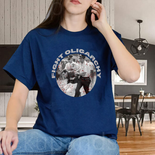 Bernie Sanders, Fight Oligarchy Tour, 1963 Bernie Arrest Photo T-Shirt