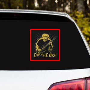 Bernie Sanders Fight Oligarchy Tour Eat The Rich Sticker, Car Magnet