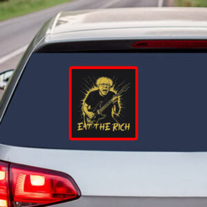 Bernie Sanders Fight Oligarchy Tour Eat The Rich Sticker, Car Magnet