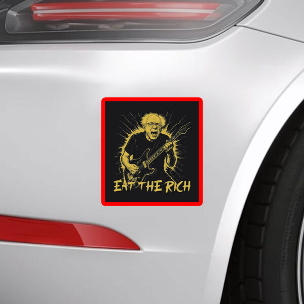 Bernie Sanders Fight Oligarchy Tour Eat The Rich Sticker, Car Magnet