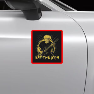 Bernie Sanders Fight Oligarchy Tour Eat The Rich Sticker, Car Magnet