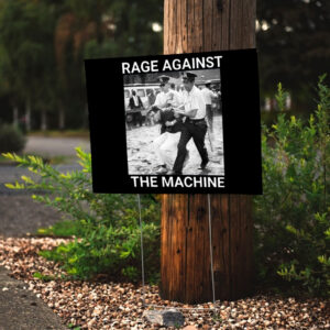 Bernie Sanders, Rage Against The Machine, Fight Oligarchy Tour Yard Sign